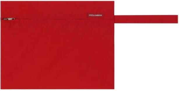 Dolce & Gabbana Zwembroek met logoplakkaat Rood