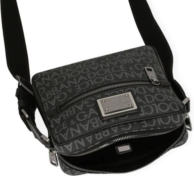 Dolce & Gabbana Crossbodytas met jacquard Grijs