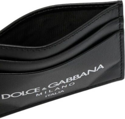 Dolce & Gabbana Pasjeshouder met logoprint Zwart