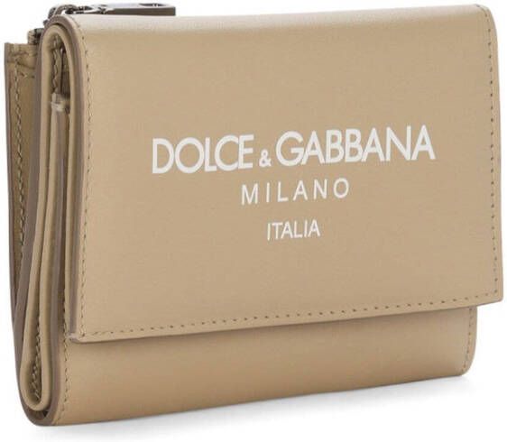 Dolce & Gabbana Portemonnee met logoprint Beige