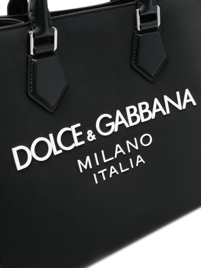 Dolce & Gabbana Shopper met logoprint Zwart