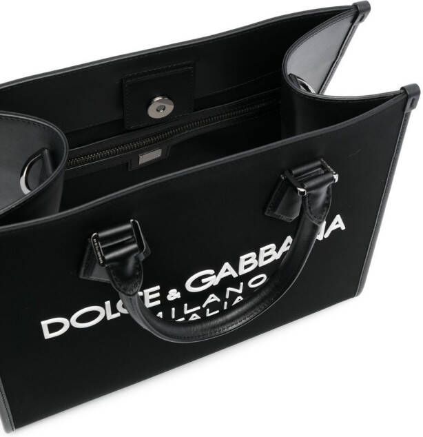 Dolce & Gabbana Shopper met logoprint Zwart