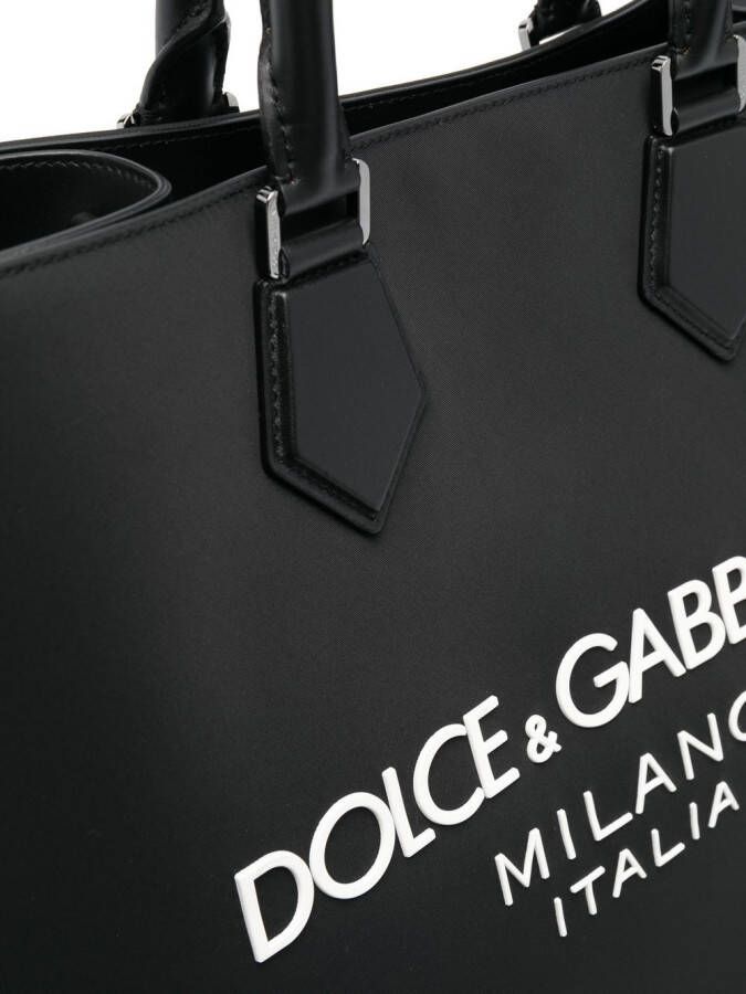 Dolce & Gabbana Shopper met logoprint Zwart
