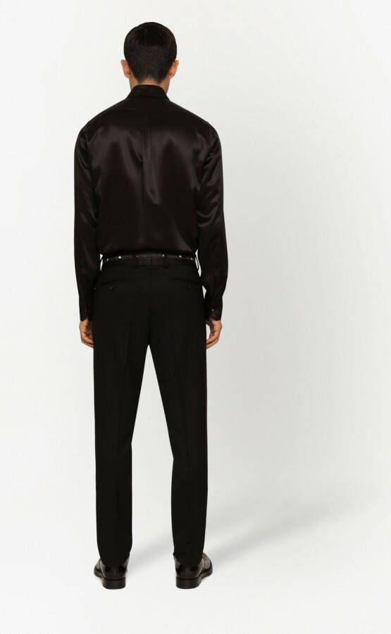 Dolce & Gabbana Pantalon met logo tailleband Zwart