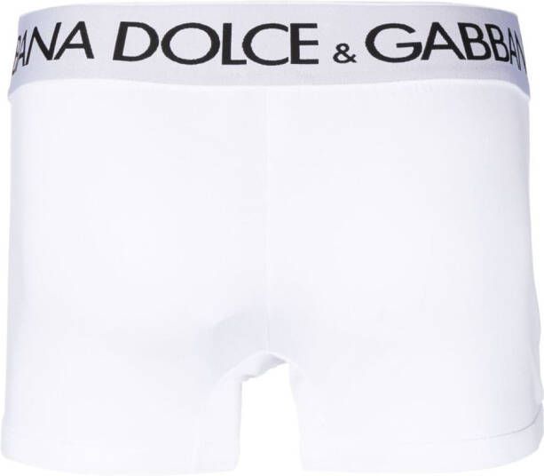 Dolce & Gabbana Boxershorts met logoband Wit