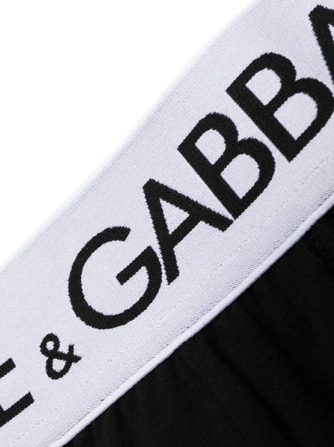 Dolce & Gabbana Boxershorts met logoband Zwart