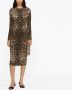 Dolce & Gabbana Jurk met luipaardprint Bruin - Thumbnail 2