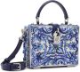 Dolce & Gabbana Dolce Box tas met handgreep met Majolica-print Blauw - Thumbnail 4