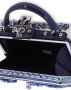 Dolce & Gabbana Dolce Box tas met handgreep met Majolica-print Blauw - Thumbnail 5