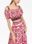 Dolce & Gabbana Majolica print cropped blouse Rood - Thumbnail 4
