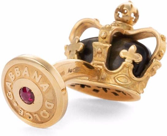 Dolce & Gabbana Manchetknopen verfraaid met edelsteen Goud