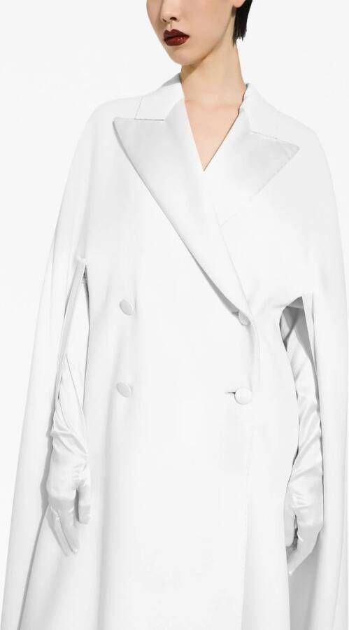 Dolce & Gabbana Mantel met dubbele rij knopen Wit