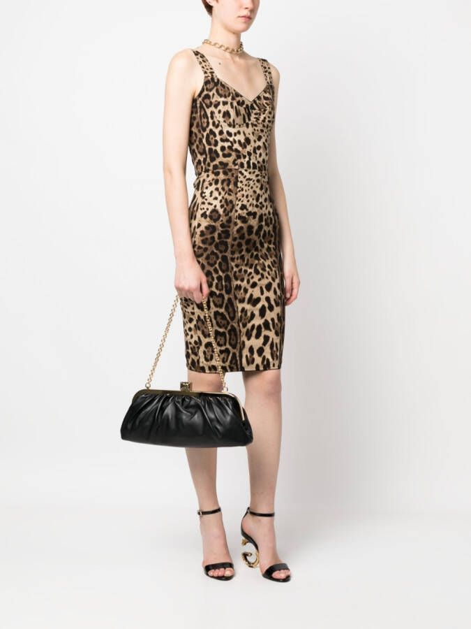 Dolce & Gabbana Maria schoudertas met ruche Zwart