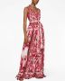 Dolce & Gabbana Maxi-jurk met halternek Rood - Thumbnail 2