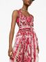 Dolce & Gabbana Maxi-jurk met halternek Rood - Thumbnail 5