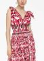 Dolce & Gabbana Popeline maxi-jurk met print Rood - Thumbnail 4