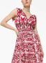 Dolce & Gabbana Popeline maxi-jurk met print Rood - Thumbnail 5