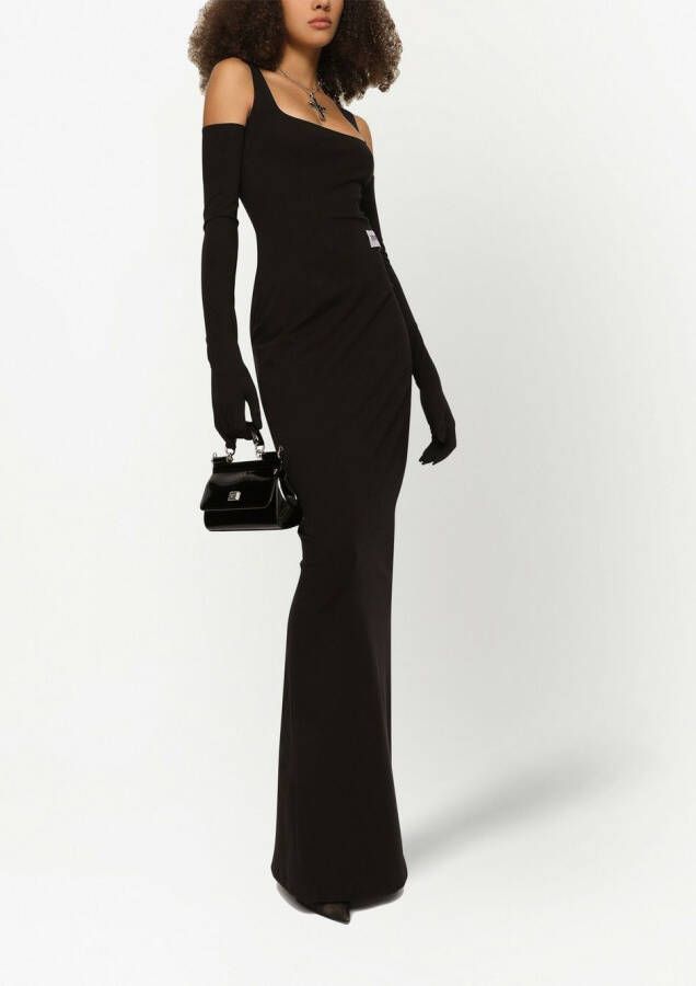 Dolce & Gabbana Maxi-jurk met glitter Zwart