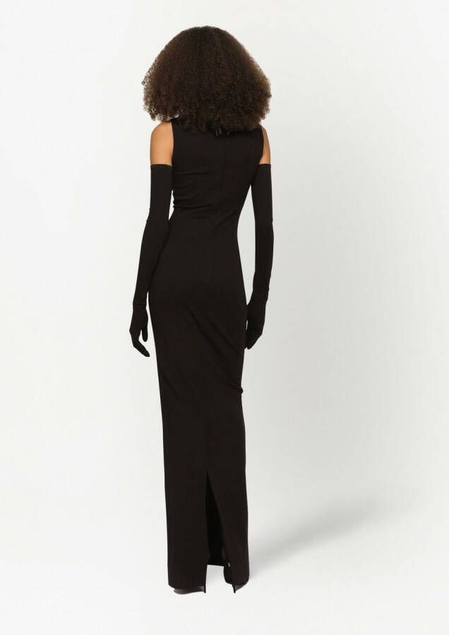 Dolce & Gabbana Maxi-jurk met glitter Zwart