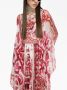 Dolce & Gabbana Maxi-jurk met print Rood - Thumbnail 4