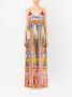 Dolce & Gabbana Chiffon maxi-jurk met print Rood - Thumbnail 3