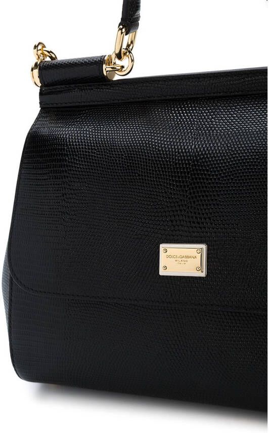 Dolce & Gabbana medium Black Sicily shoulder bag Zwart