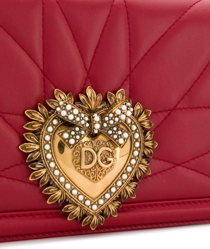 Dolce & Gabbana Devotion medium schoudertas Rood