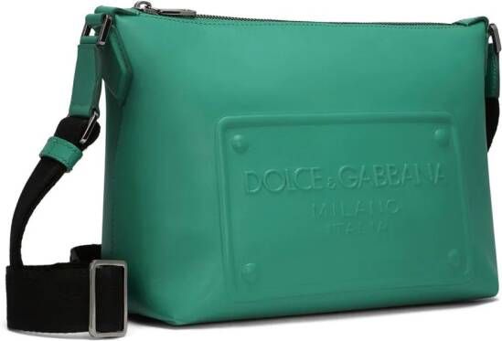 Dolce & Gabbana Messengertas met logo Groen