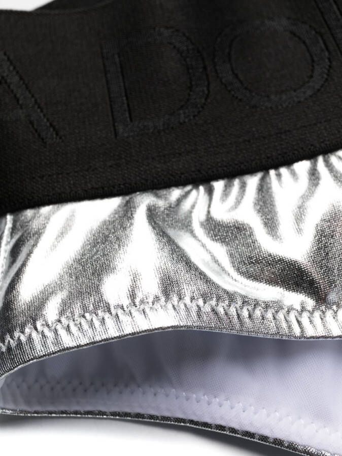 Dolce & Gabbana Bikini met metallic-effect Zilver