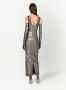 Dolce & Gabbana KIM DOLCE&GABBANA metallic maxi-jurk Grijs - Thumbnail 4