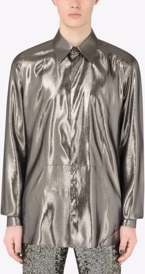 Dolce & Gabbana Smoking overhemd Zilver