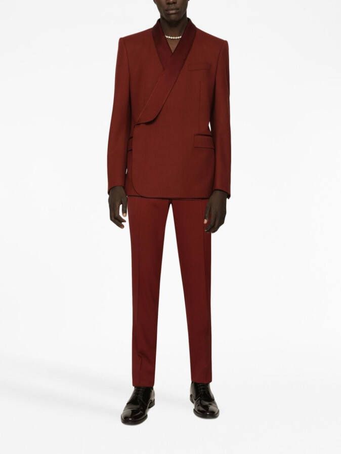 Dolce & Gabbana Stretch smoking pantalon Rood