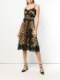 Dolce & Gabbana midi flared jurk met luipaarddessin Bruin - Thumbnail 2
