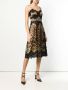 Dolce & Gabbana midi flared jurk met luipaarddessin Bruin - Thumbnail 3