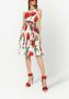 Dolce & Gabbana Midi-jurk met bloemenprint Wit - Thumbnail 2