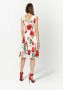 Dolce & Gabbana Midi-jurk met bloemenprint Wit - Thumbnail 4