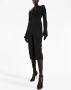 Dolce & Gabbana Midi-jurk met dubbele rij knopen Zwart - Thumbnail 2