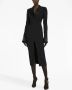 Dolce & Gabbana Midi-jurk met dubbele rij knopen Zwart - Thumbnail 3