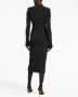 Dolce & Gabbana Midi-jurk met dubbele rij knopen Zwart - Thumbnail 4