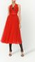 Dolce & Gabbana Midi-jurk met halternek Rood - Thumbnail 3