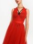 Dolce & Gabbana Midi-jurk met halternek Rood - Thumbnail 5