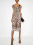Dolce & Gabbana Midi-jurk met luipaardprint Beige - Thumbnail 2
