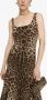 Dolce & Gabbana Midi-jurk met luipaardprint Bruin - Thumbnail 5