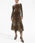 Dolce & Gabbana Midi-jurk met luipaardprint Bruin - Thumbnail 3
