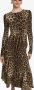 Dolce & Gabbana Midi-jurk met luipaardprint Bruin - Thumbnail 5
