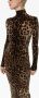 Dolce & Gabbana Midi-jurk met luipaardprint Bruin - Thumbnail 5