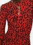 Dolce & Gabbana Midi-jurk met luipaardprint Oranje - Thumbnail 5