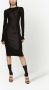 Dolce & Gabbana Midi-jurk met pailletten Zwart - Thumbnail 3