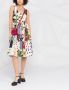 Dolce & Gabbana Midi-jurk met patchwork Wit - Thumbnail 2