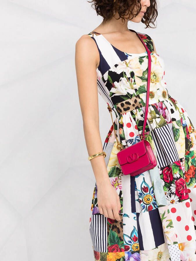Dolce & Gabbana Midi-jurk met patchwork Wit